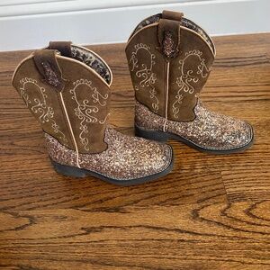 Shyanne girls 12D glitter boots